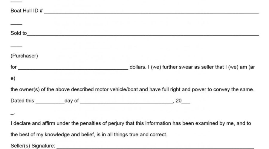 et Ski Bill of Sale Form